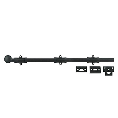 Deltana 18SB19  18 Inch Heavy Duty Surface Bolt Paint Black