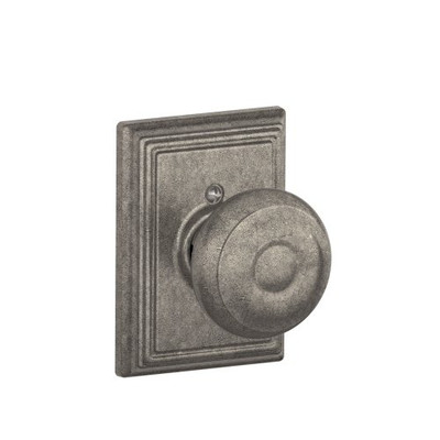 SCHLAGE F170GEO621ADD  Addison Collection Georgian Decorative Trim Knob, Distressed Nickel