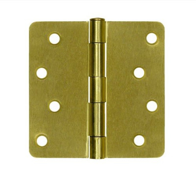 Deltana S44R41B  Value Choice for Indoor Applications Steel 4-Inch x 4-Inch x 1/4-Inch Radius Hinge