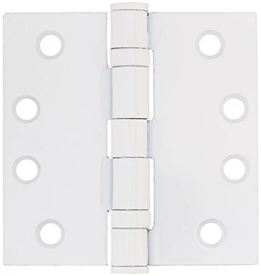 Deltana S44HDBBUSPW  HD Ball Bearings Steel 4-Inch x 4-Inch Square Hinge