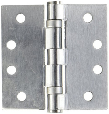 Deltana S44HDBB26D 4 in. x 4 in. Heavy Duty Square Steel Hinge - Pair (Set of 10) (2 Ball Bearing - Brushed Chrome).