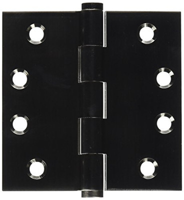 Deltana DSB415A  4 x 4 in. Square Hinges, Antique Nickel - Solid Brass - Pack of 2