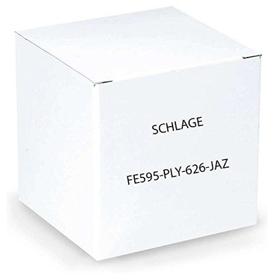 SCHLAGE FE595PLY626JAZ FE595 Plymouth By Jazz Keypad with 16211 Latch 10063 Strike Entry Flex-Lock Electronic Keypad with 16211 Latch 10063 Strike Satin Chrome Finish.