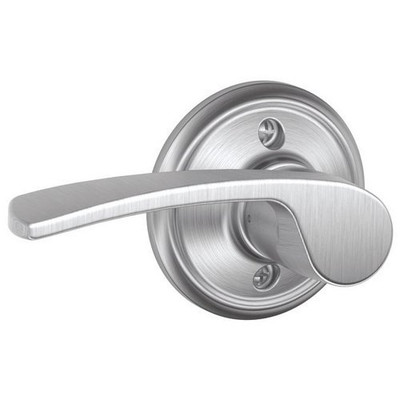 SCHLAGE F170MER626LH F170-MER-LH F-Series Merano Single Dummy Left Handed Door Lever, Satin Chrome