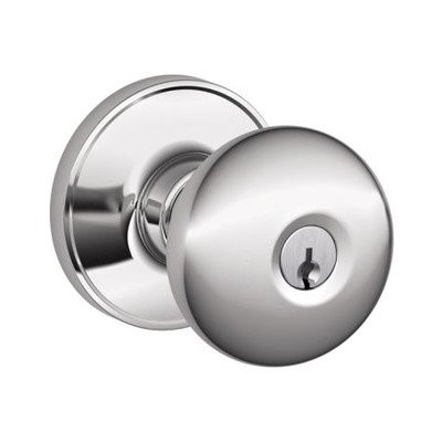 SCHLAGE J54STR625 J Series Stratus Keyed Door Knob Finish: Bright Chrome