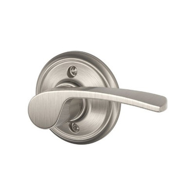 SCHLAGE F170MER619RH F170-MER-RH F-Series Merano Single Dummy Right Handed Door Lever, Satin Nickel