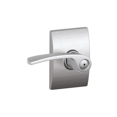 SCHLAGE F40MER626CEN  Century Collection Merano Privacy Lever, Satin Chrome