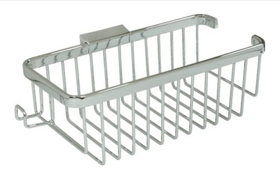 Deltana WBR1054HU15 DEL US15 WIRE BSKT 10 IN RECT/SHAMP HOOK BRASS