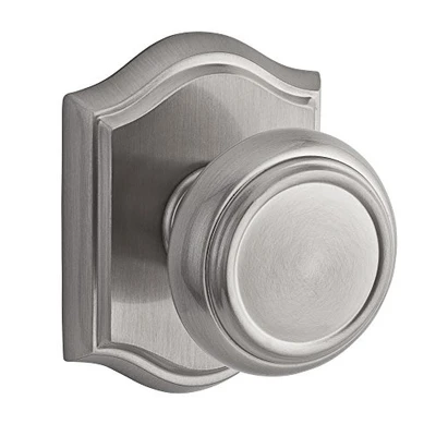 Baldwin PSTRATAR150  Reserve Passage Traditional with Traditional Arch Rose in Satin Nickel Finish.