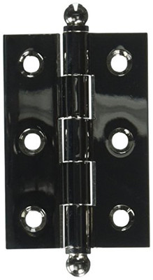 Deltana CH2517U14 2.5 in. x 1.7 in. Solid Brass Cabinet Hinge w Ball Tips - Pair (Set of 10) (Polished Nickel)