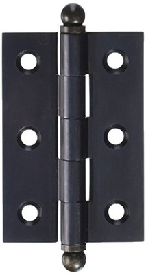 Deltana CH2517U10B  2.5 x 1.68 in. Hinge with Ball Tips, Oil Rubbed Bronze - Solid Brass - 3 Case - Pack of 2