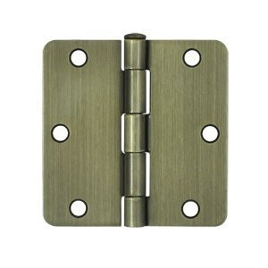Deltana S35R415 3.5 in. x 3.5 in. Steel Hinge w Residential Thickness - Pair (Set of 10) (Satin Nickel)