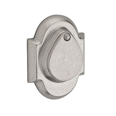 Baldwin SCRAD492  Reserve Single Cylinder Rustic Arch Deadbolt in White Bronze Finish