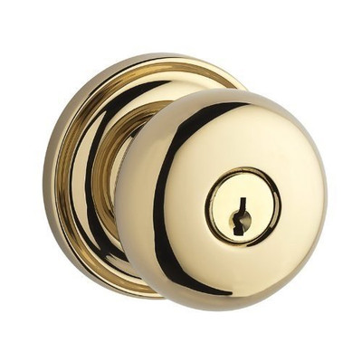 Baldwin ENROUTRR152  Reserve Entry Lockset x Round with Traditional Round Rose, Matte Antique Nickel Finish