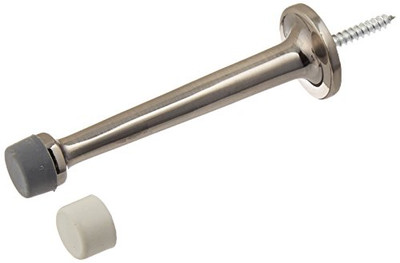 Deltana BDS425U15A 4 in. Solid Brass Baseboard Door Bumper (Set of 10) (Antique Nickel)