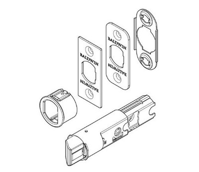 Baldwin 8BR0305007 Reserve 6 Way Adjustable Springlatch Dark Bronze Finish