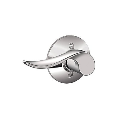 SCHLAGE F170SAC625LH F170 SAC 625 LH Sacramento Left-Handed Dummy Trim Lever, Bright Chrome