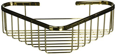 Deltana WBC1310CR003 DEL CR003 BRASS WIRE BASKET 13 IN CORNER BASKET