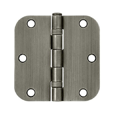Deltana S35R5BB15A 3.5 in. x 3.5 in. Heavy Duty Ball Bearing Steel Hinge - Pair (Set of 10) (Antique Nickel)
