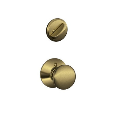 SCHLAGE F59PLY609 F59 PLY 609 12-326 10-269 Plymouth Handleset Interior Knob, Antique Brass (Interior Half Only)