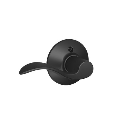 SCHLAGE F170ACC622LH  Accent Left Hand Dummy Lever, Matte Black