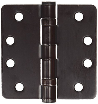 Deltana S44R4HDB10B  HD Ball Bearings Steel 4-Inch x 4-Inch x 1/4-Inch Radius Hinge