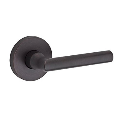 Baldwin HDTUBRCRR112  Reserve Half Dummy Tube with Contemporary Round Rose, Aged Bronze Finish, Right Hand
