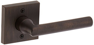 Baldwin HDTUBLCSR112  Reserve Half Dummy Tube with Contemporary Square Rose, Aged Bronze Finish, Left Hand