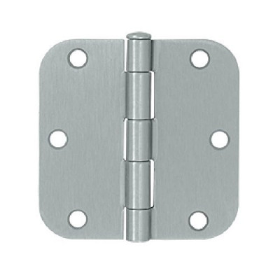 Deltana S35R526D 3.5 in. x 3.5 in. Steel Hinge w Residential Thickness - Pair (Set of 10) (Brushed Chrome)