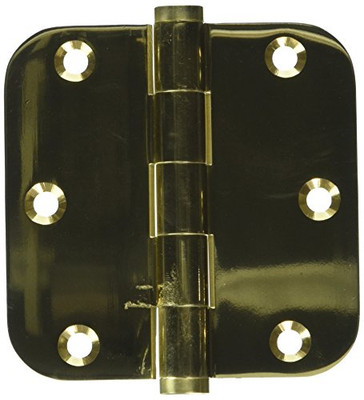 Deltana DSB35R53  3.5" x 3.5" Solid Brass 5/8" Radius Corner Plain Bearing Mor...