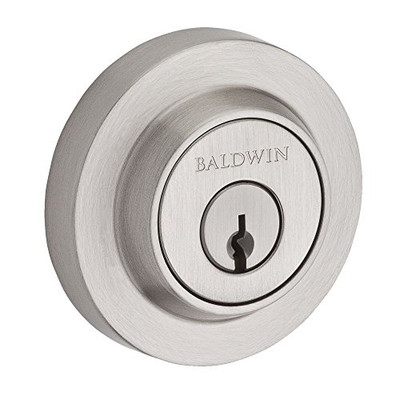 Baldwin SCCRD150 .6L.DS.CKY.KD Contemporary Round Single Cylinder Deadbolt, Satin Nickel