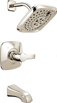 Delta T14452-PN Faucet Tesla Monitor 14 Series Tub & Shower Trim with H2Okinetic Technology, Polished Nickel
