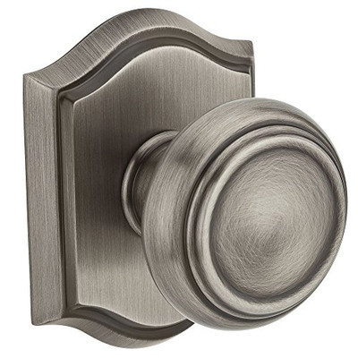 Baldwin HDTRATAR152  Reserve Half Dummy Traditional with Traditional Arch Rose in Matte Antique Nickel Finish