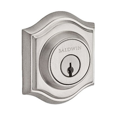Baldwin DCTAD150S Reserve Double Cylinder Traditional Arch Deadbolt with Smartkey Satin Nickel Finish