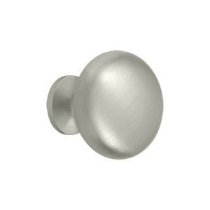 Deltana KRH114U15 Round Hollow Solid Brass Knob (Set of 10) (Satin Nickel)