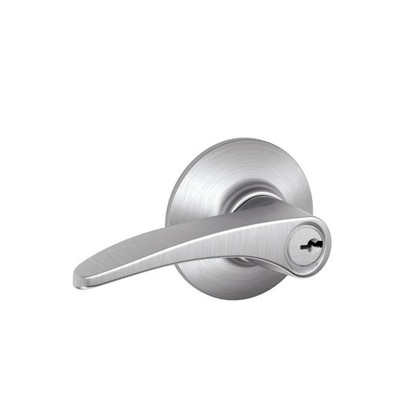 SCHLAGE F51AMNH626 F51MNH626 Manhattan Keyed Entry Lever, Brushed Chrome