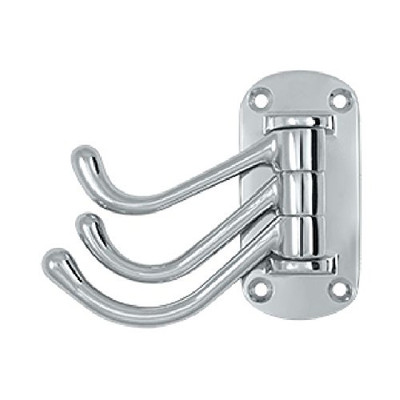 Deltana TSH40U26  4-Inch Projection Heavy Duty Triple Swivel Hook