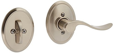 SCHLAGE F94ACC619WKFRH Lock Company Accent Lever Right Handed Dummy Interior Pack with Deadbo, Satin Nickel