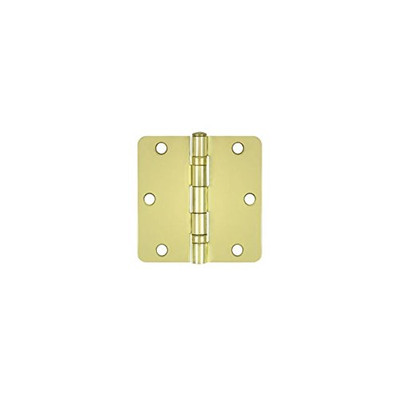 Deltana S35R4BB3  Ball Bearing 3.5" x 3.5" Ball Bearing 1/4" Radius Corners Mortise Hinge - Pair