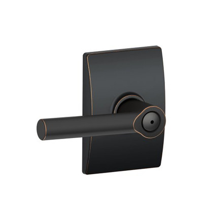 SCHLAGE F40BRW716CEN F40 BRW 716 CEN Century Collection Broadway Bed and Bath Lever, Aged Bronze