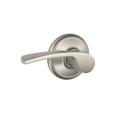 SCHLAGE F10MER619 F10 MER 619 16-080 10-027 Merano Hall and Closet Lever, Satin Nickel