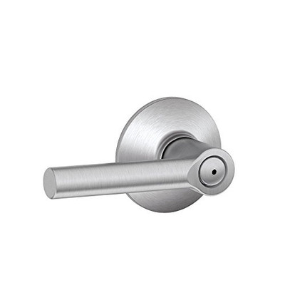 SCHLAGE F40BRW626 F40 BRW 626 Broadway Privacy Lever, Satin Chrome