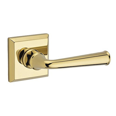 Baldwin PVFEDTSR003  Reserve Privacy Federal with Traditional Square Rose, Lifetime Brass Finish
