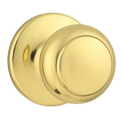 KWIKSET 968CV-3  Cove Interior Dummy Handleset Trim Bright Brass Finish