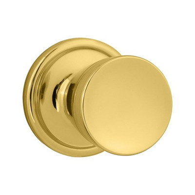 KWIKSET 788A-3 Abbey Half-Dummy Knob in Polished Brass