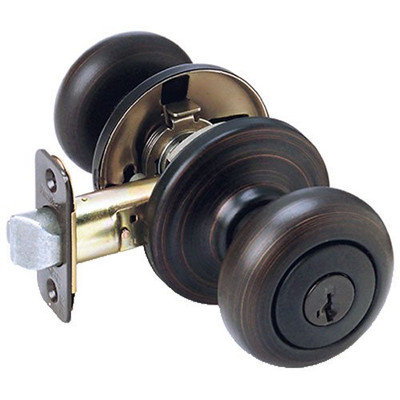 KWIKSET CP740J-11PS 4 Pack 740J-11P-SMT Juno SmartKey Keyed Entry Knob Lockset - Venetian Bronze Finish