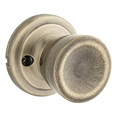 KWIKSET 966A-5GC  Abbey Interior Single Cylinder Handleset Trim Antique Brass Finish with New Chassis