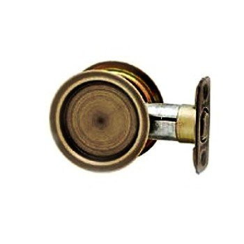 KWIKSET 334-11P 334 10B Round Hall/Closet Pocket Door Lock,2.48-Inch,Oil Rubbed Bronze finish