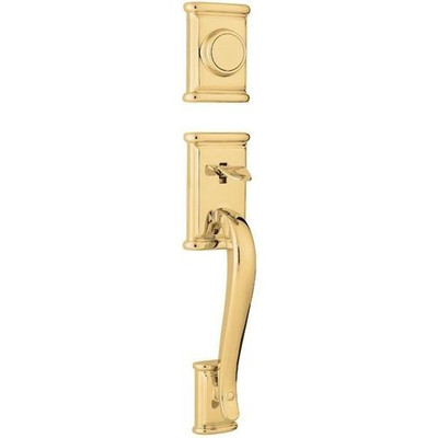 KWIKSET 802ADHLIP-L03  Ashfield Dummy Exterior Handleset Lifetime Brass Finish