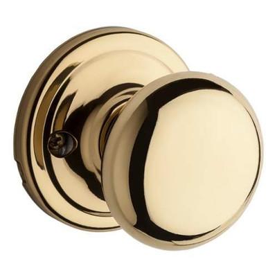 KWIKSET 788H-L03GC 788H Signature Series Hancock Single Dummy Door Knob, Lifetime Polished Brass